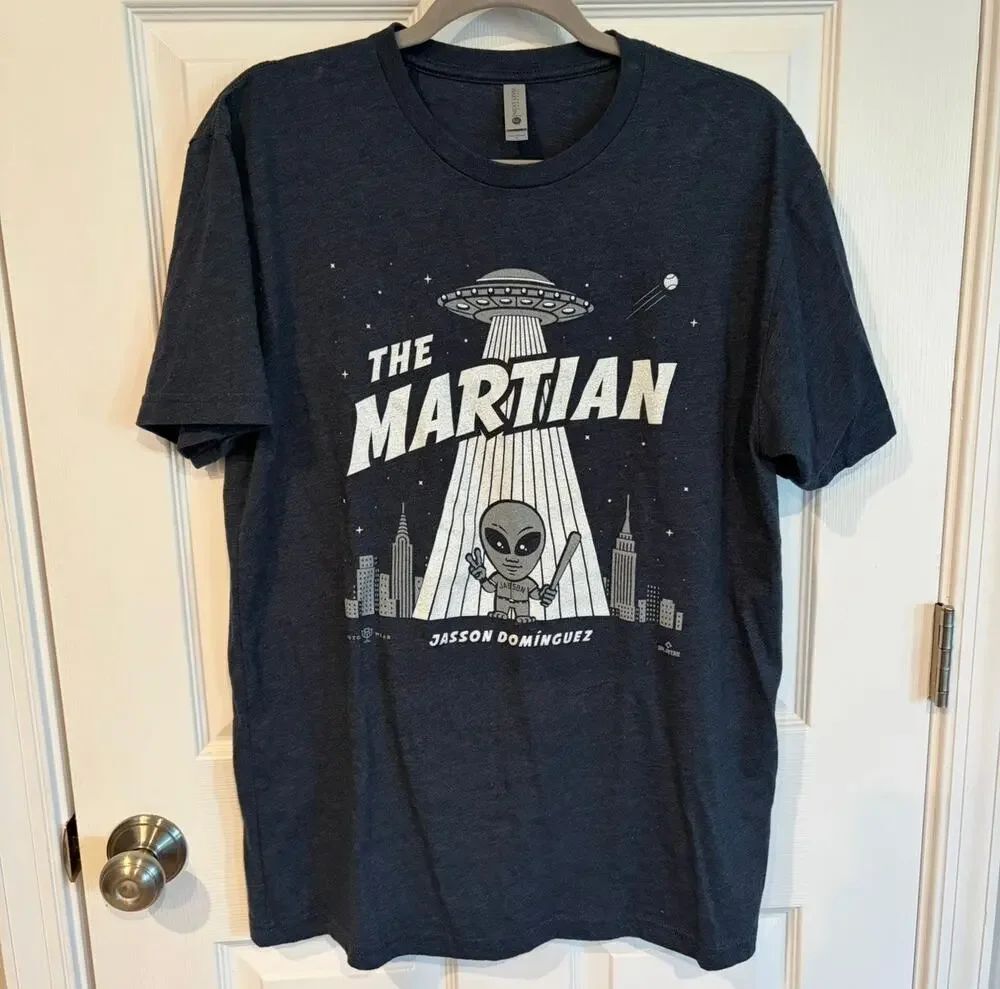 New York Yankees Jasson Dominguez The Martian Tee Navy Large